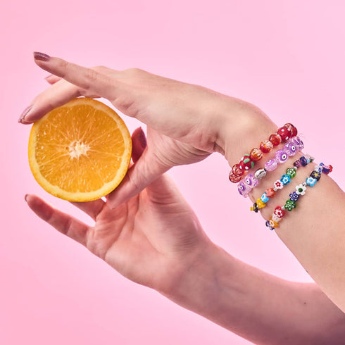 Bracelet Mauvais Œil en Cristal | Argent Sterling 925 | Violet